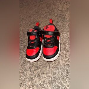 Nike Kids Red and Black Sneakers